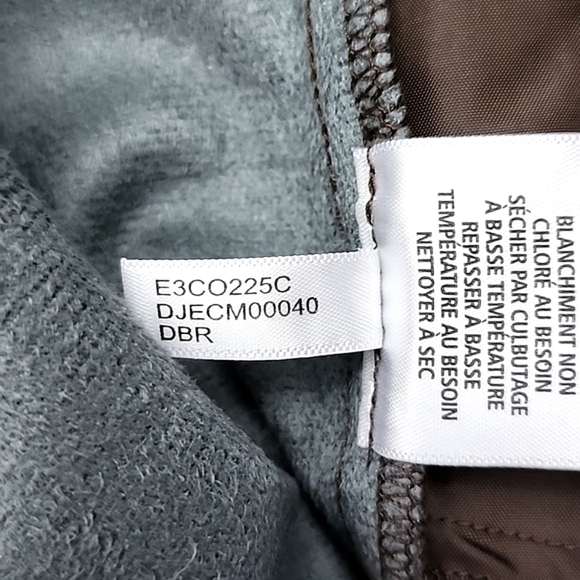 DNKY Jeans Women's Brown Faux Leather Pants Straight Leg Pockets Size Medium - Picture 7 of 11